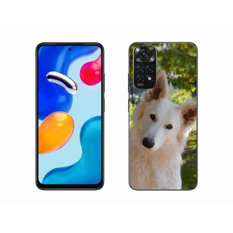 Gél borítás mmCase a Xiaomi Redmi Note 11 4G-hez - fehér Svájci pásztor 1