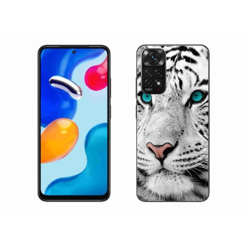 Gél borítás mmCase a Xiaomi Redmi Note 11 4G-hez - fehér tigris