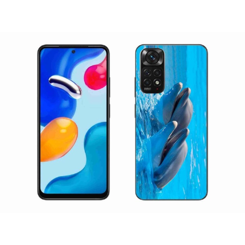 Gél borítás mmCase a Xiaomi Redmi Note 11 4G-hez - delfinek