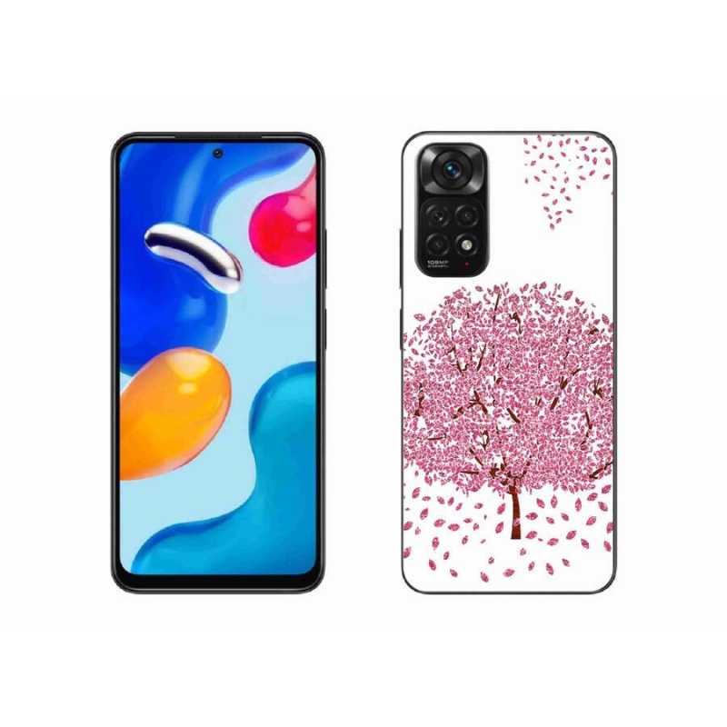 Gél borítás mmCase a Xiaomi Redmi Note 11 4G-hez - rajzfilmfa levelekkel