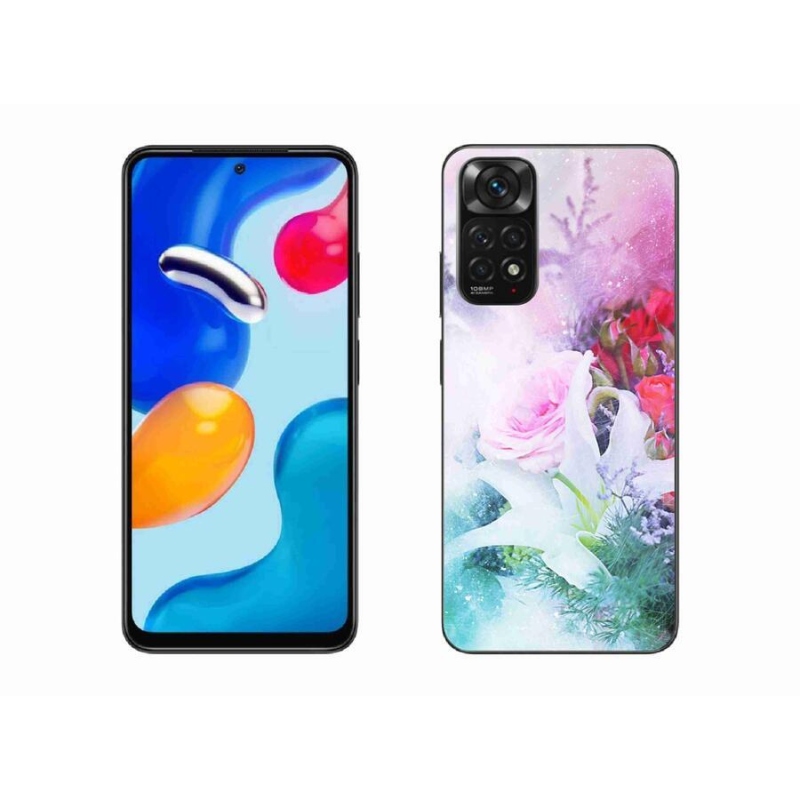 Gél borító mmCase a Xiaomi Redmi Note 11 4G-hez - virágok 4