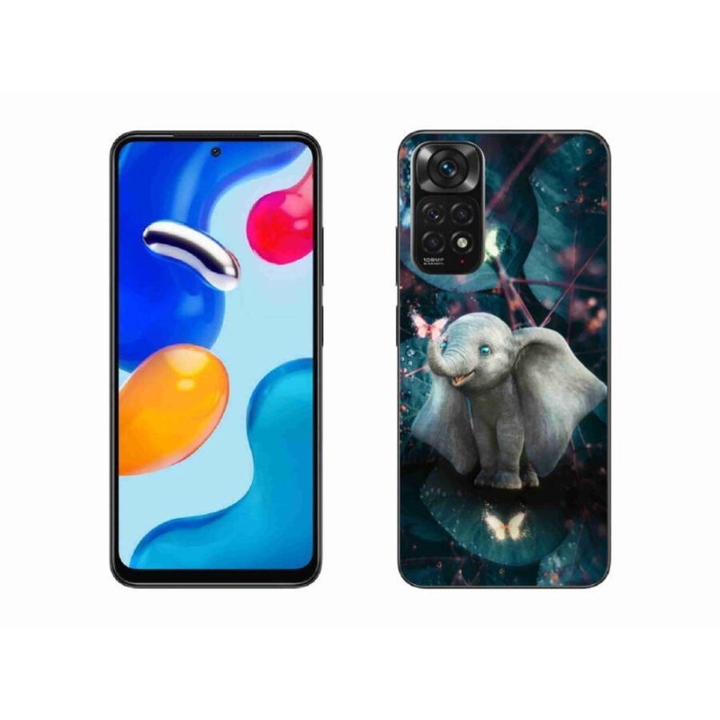 Gél borítás mmCase a Xiaomi Redmi Note 11 4G-hez - aranyos elefánt