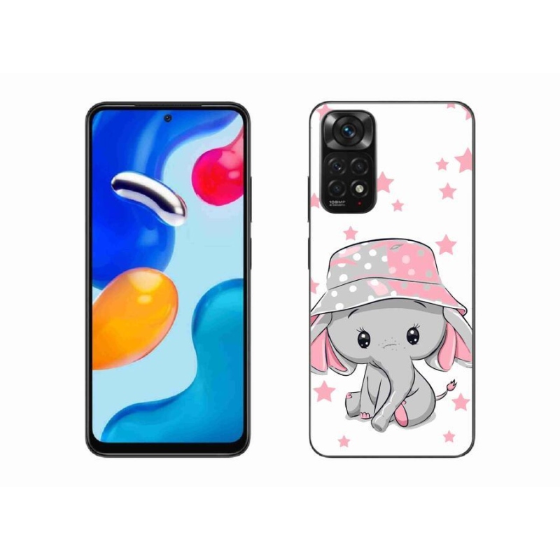 Gél borítás mmCase a Xiaomi Redmi Note 11 4G-hez - rózsaszín elefánt