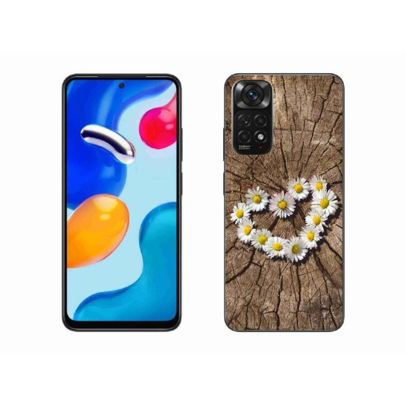 Gél borítás mmCase a Xiaomi Redmi Note 11 4G-hez - százszorszépek szíve