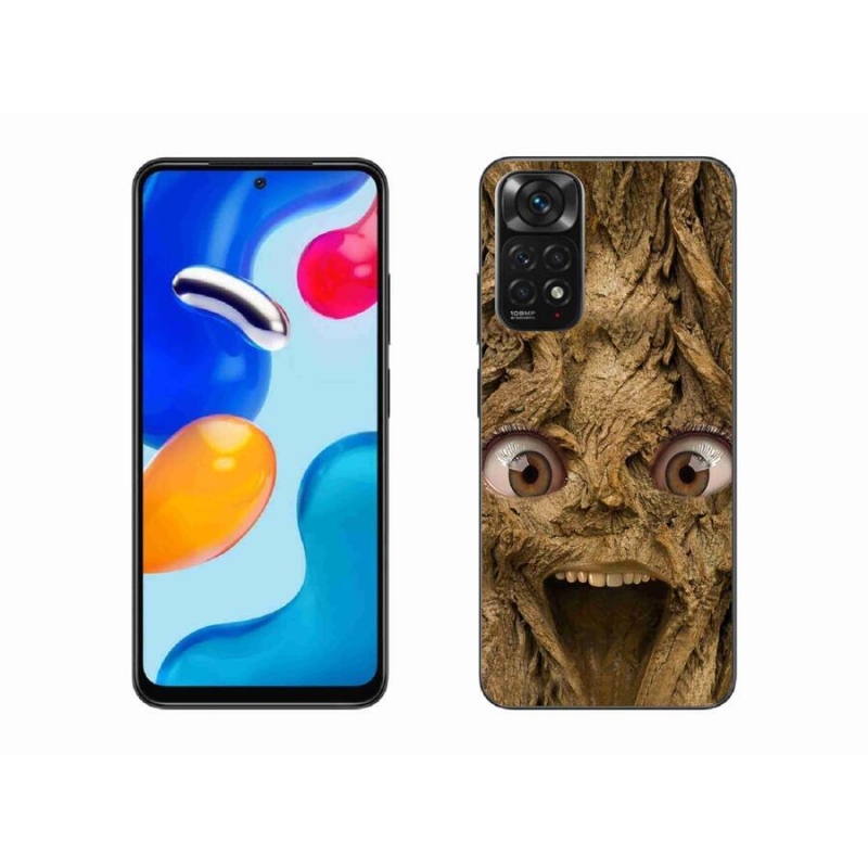 Gél borító mmCase a Xiaomi Redmi Note 11 4G-hez - boldog fa szemekkel