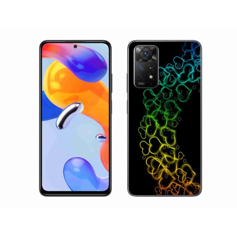 Gél borítás mmCase a Xiaomi Redmi Note 11 Pro 4G/5G-hez - színes szívek