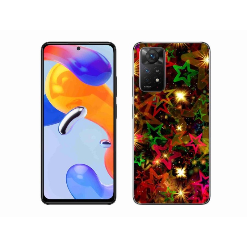 Gél borítás mmCase a Xiaomi Redmi Note 11 Pro 4G/5G számára - színes csillagok