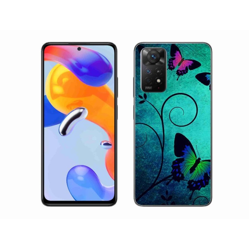 Gél borítás mmCase a Xiaomi Redmi Note 11 Pro 4G/5G számára - színes pillangók