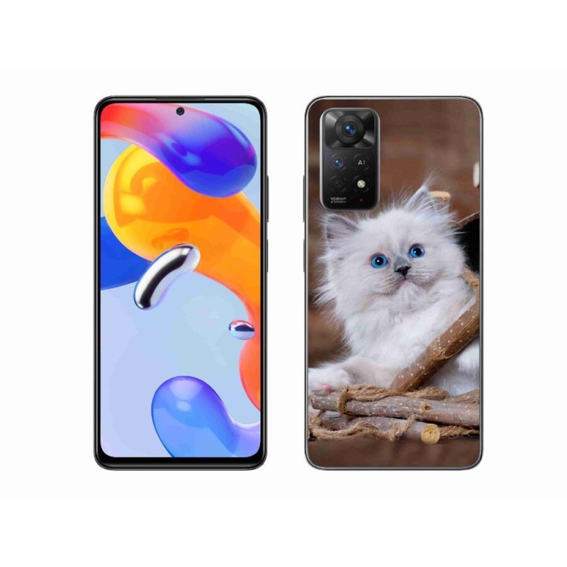 Gél borítás mmCase a Xiaomi Redmi Note 11 Pro 4G/5G-hez - fehér cica