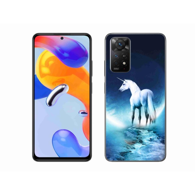 Gél borítás mmCase a Xiaomi Redmi Note 11 Pro 4G/5G számára - fehér egyszarvú