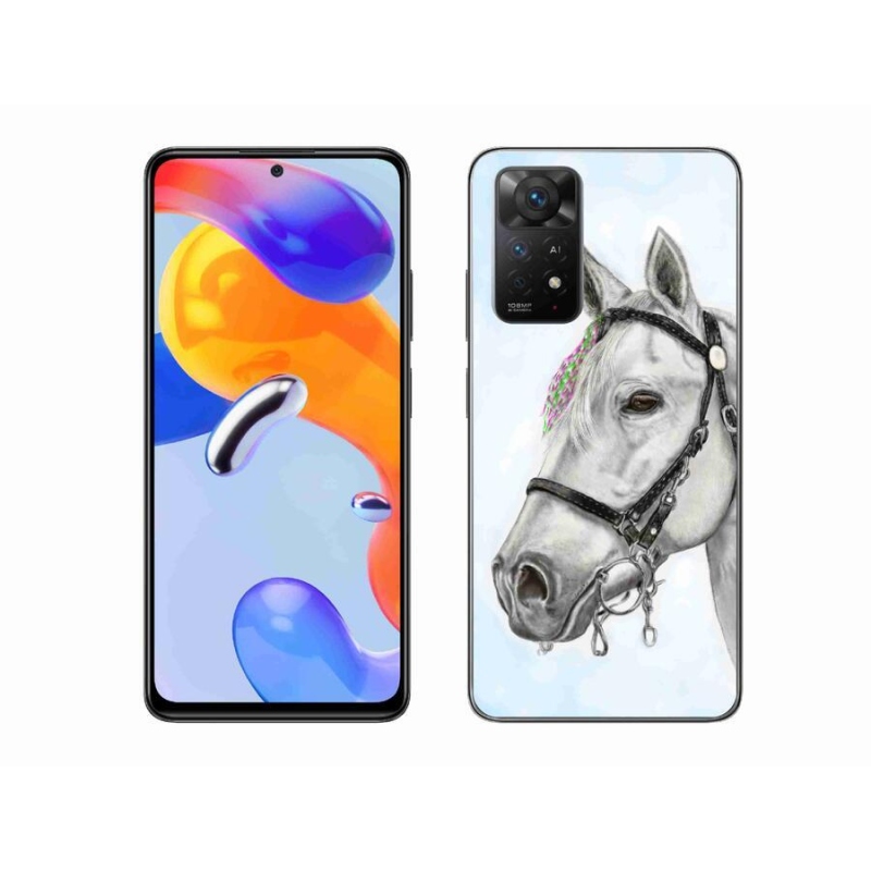 Gél borítás mmCase a Xiaomi Redmi Note 11 Pro 4G/5G - fehér ló 1
