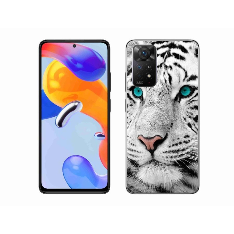 Gél borítás mmCase a Xiaomi Redmi Note 11 Pro 4G/5G-hez - fehér tigris