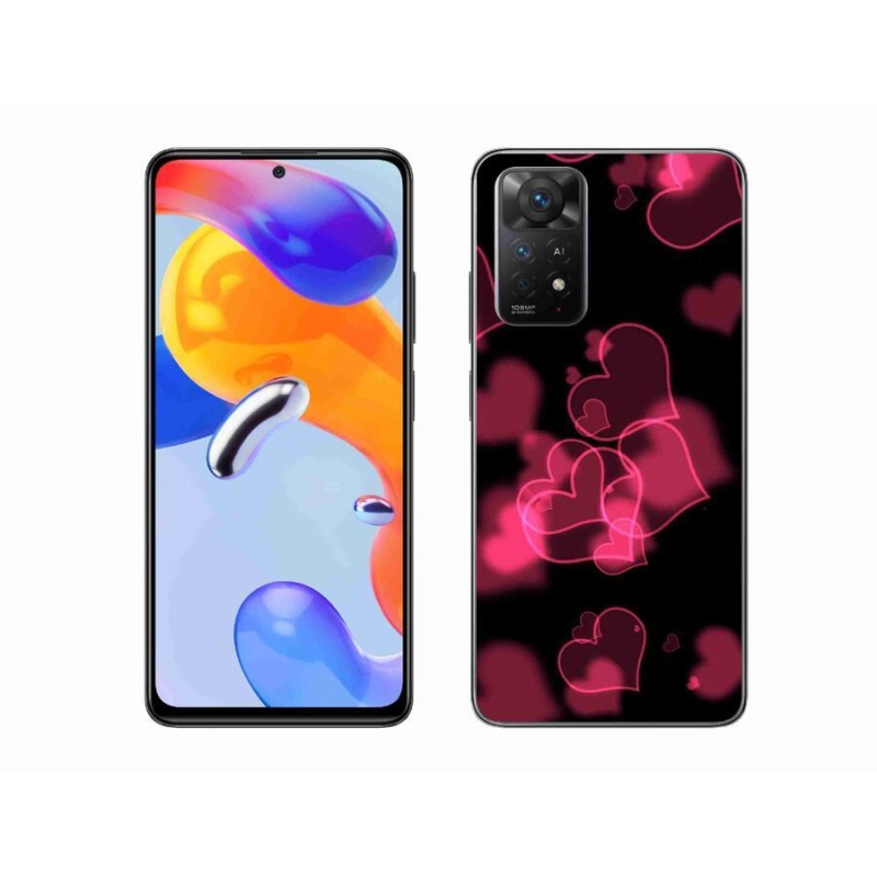Gél borítás mmCase a Xiaomi Redmi Note 11 Pro 4G/5G-hez - piros szívek