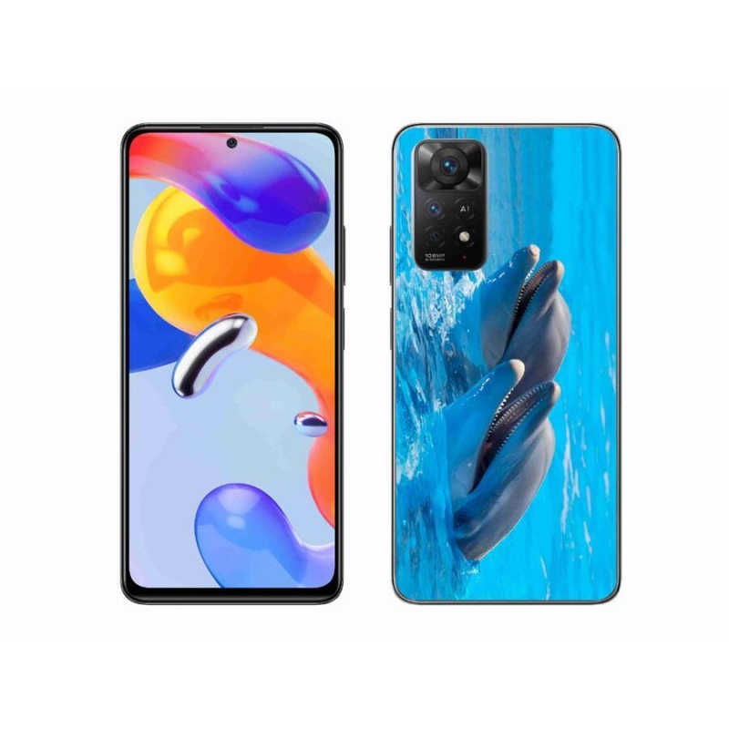 Gél borítás mmCase a Xiaomi Redmi Note 11 Pro 4G/5G számára - delfinek