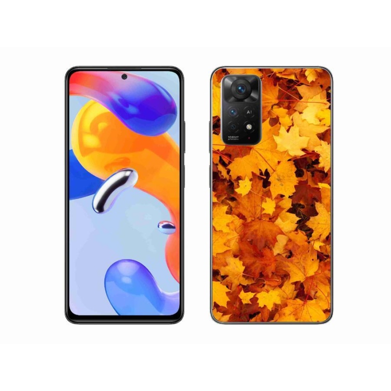 Gél borítás mmCase a Xiaomi Redmi Note 11 Pro 4G/5G számára - juharlevelek