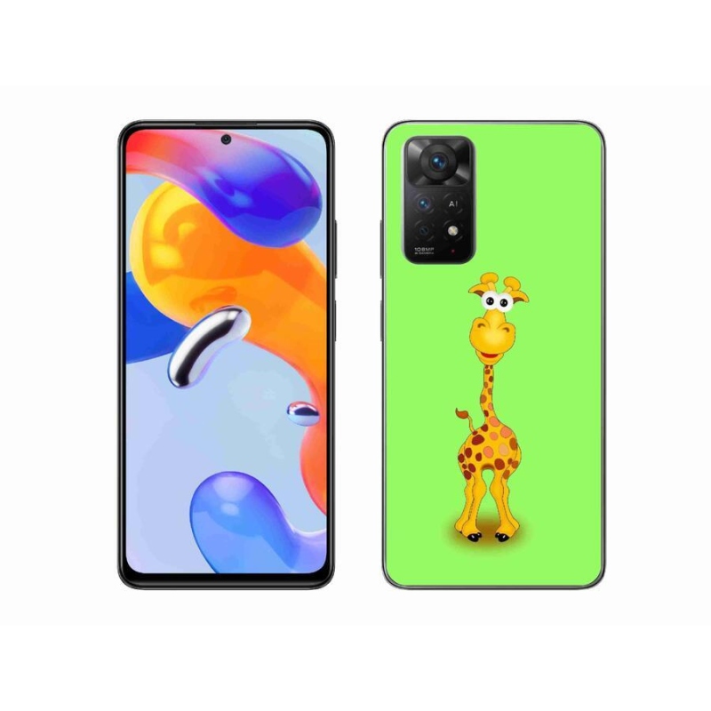Gél borítás mmCase a Xiaomi Redmi Note 11 Pro 4G/5G számára - rajzfilm zsiráf