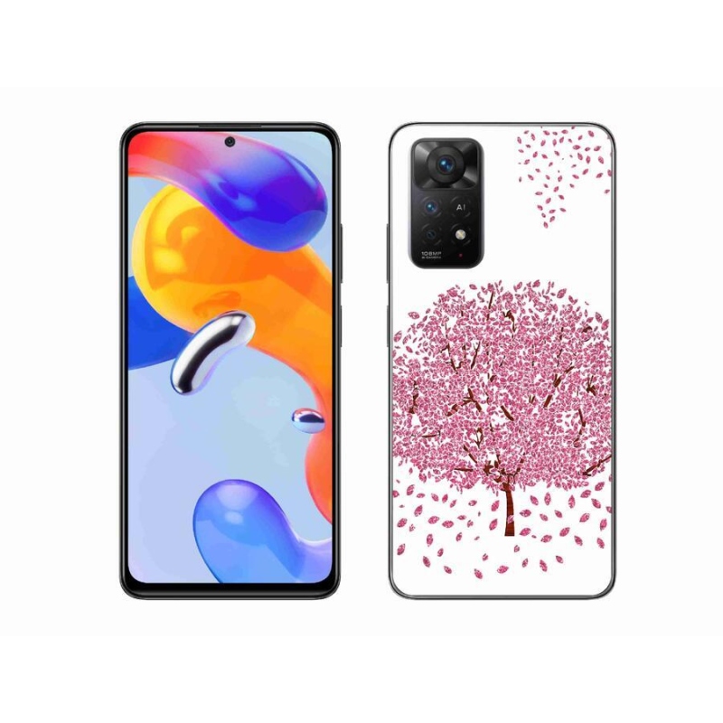 Gél borítás mmCase a Xiaomi Redmi Note 11 Pro 4G/5G számára - rajzfilmfa levelekkel