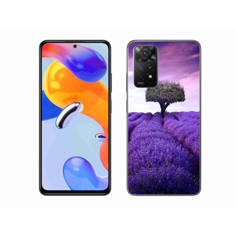 Gél borítás mmCase a Xiaomi Redmi Note 11 Pro 4G/5G-hez - levendula réten
