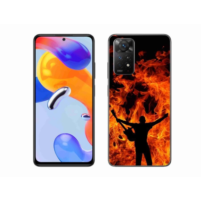 Gél borító mmCase a Xiaomi Redmi Note 11 Pro 4G/5G - zenész és tűz