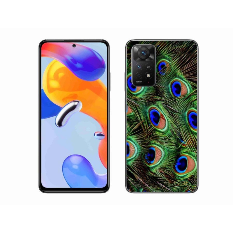 Zselés borítás mmCase a Xiaomi Redmi Note 11 Pro 4G/5G számára - pávatoll