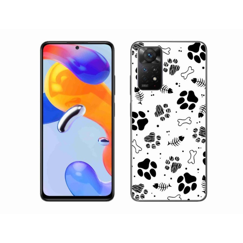 Gél borítás mmCase a Xiaomi Redmi Note 11 Pro 4G/5G-hez - kutyamancsok 1