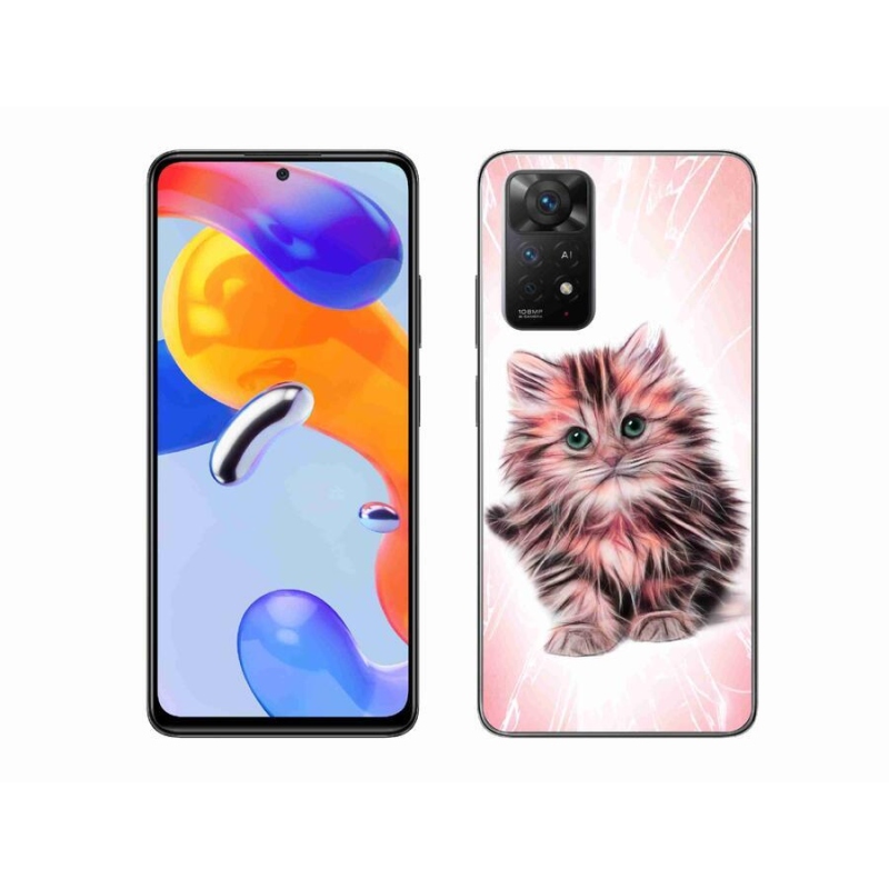 Gél borítás mmCase a Xiaomi Redmi Note 11 Pro 4G/5G számára - aranyos cica