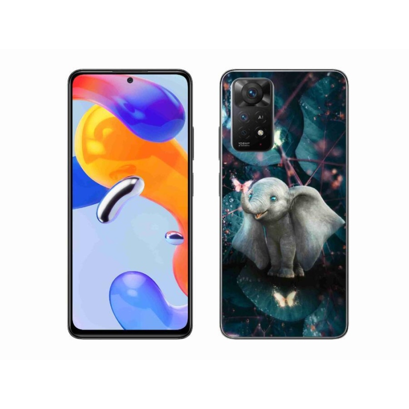 Gél borítás mmCase a Xiaomi Redmi Note 11 Pro 4G/5G számára - aranyos elefánt