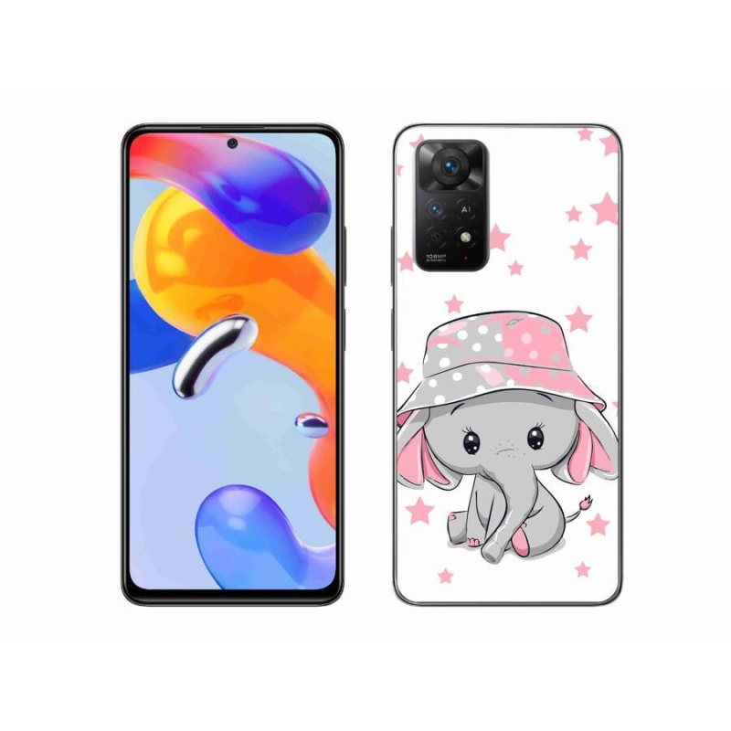 Gél borítás mmCase a Xiaomi Redmi Note 11 Pro 4G/5G számára - rózsaszín elefánt