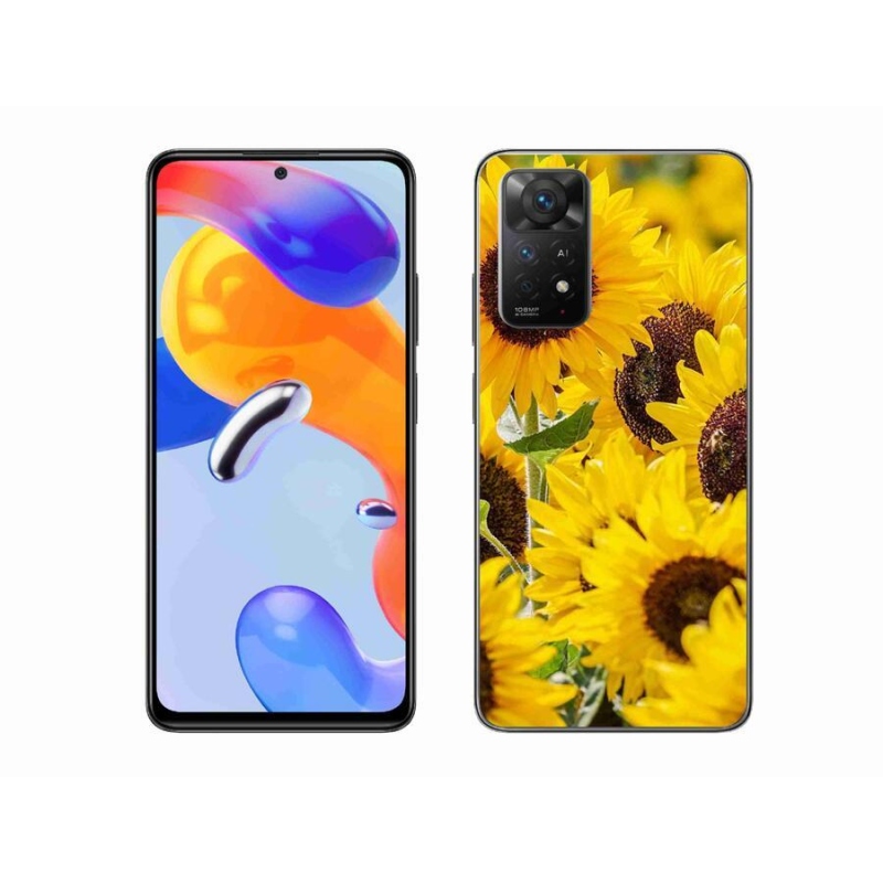 Gél borítás mmCase a Xiaomi Redmi Note 11 Pro 4G/5G-hez - Napraforgó