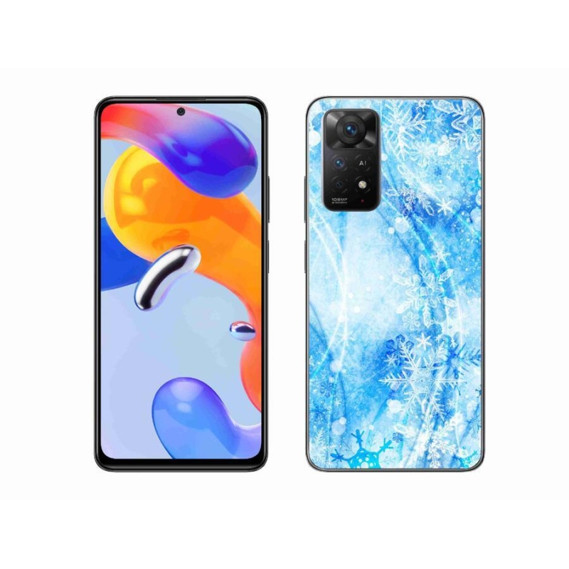 Gél borítás mmCase a Xiaomi Redmi Note 11 Pro 4G/5G számára - hópelyhek