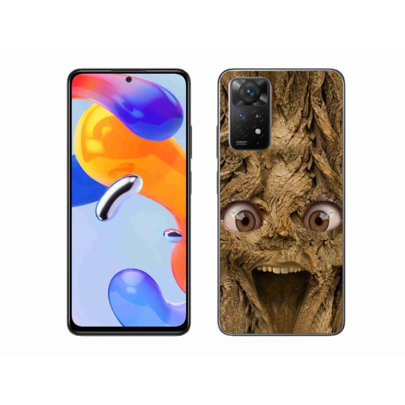 Gél borítás mmCase a Xiaomi Redmi Note 11 Pro 4G/5G számára - vidám fa szemekkel