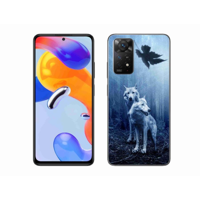 Gél borítás mmCase a Xiaomi Redmi Note 11 Pro 4G/5G számára - farkasok az erdőben
