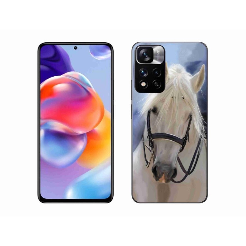 Gél borítás mmCase a Xiaomi Redmi Note 11 Pro+ 5G számára - fehér ló