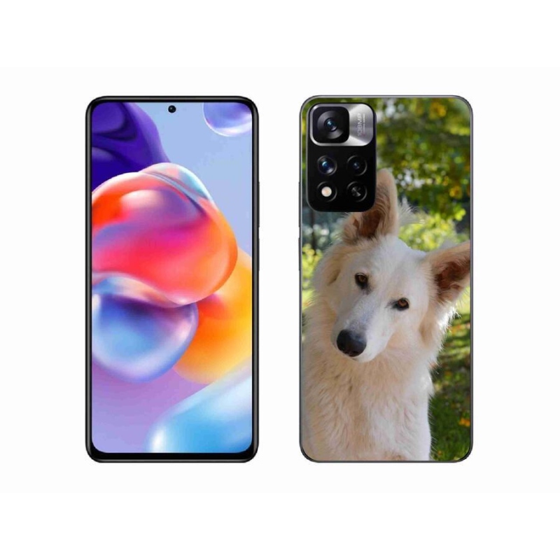 Gél borítás mmCase a Xiaomi Redmi Note 11 Pro+ 5G - fehér svájci juhász 1