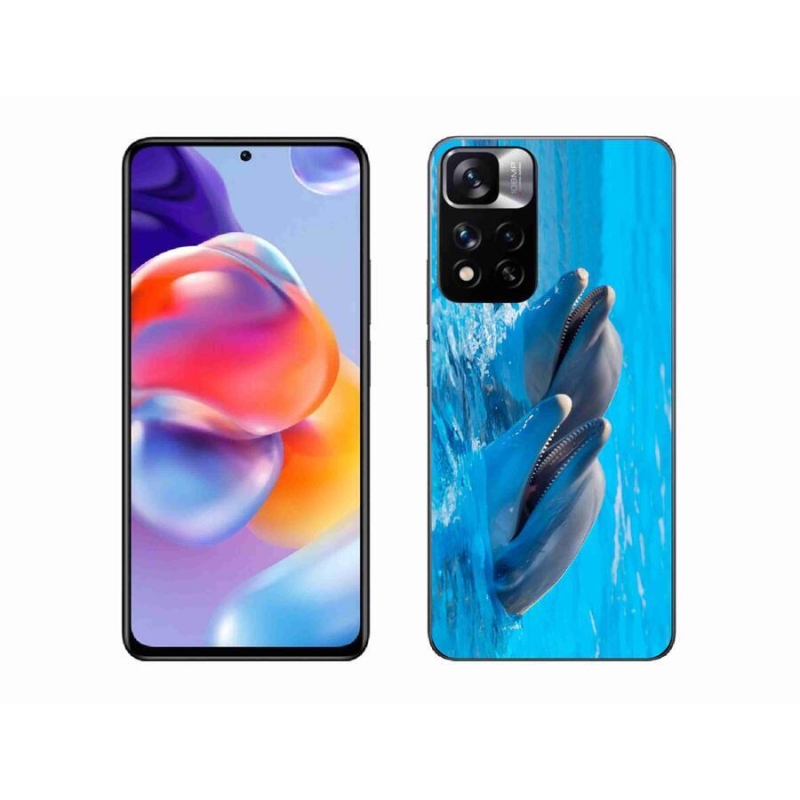 Gél borítás mmCase a Xiaomi Redmi Note 11 Pro+ 5G számára - delfinek