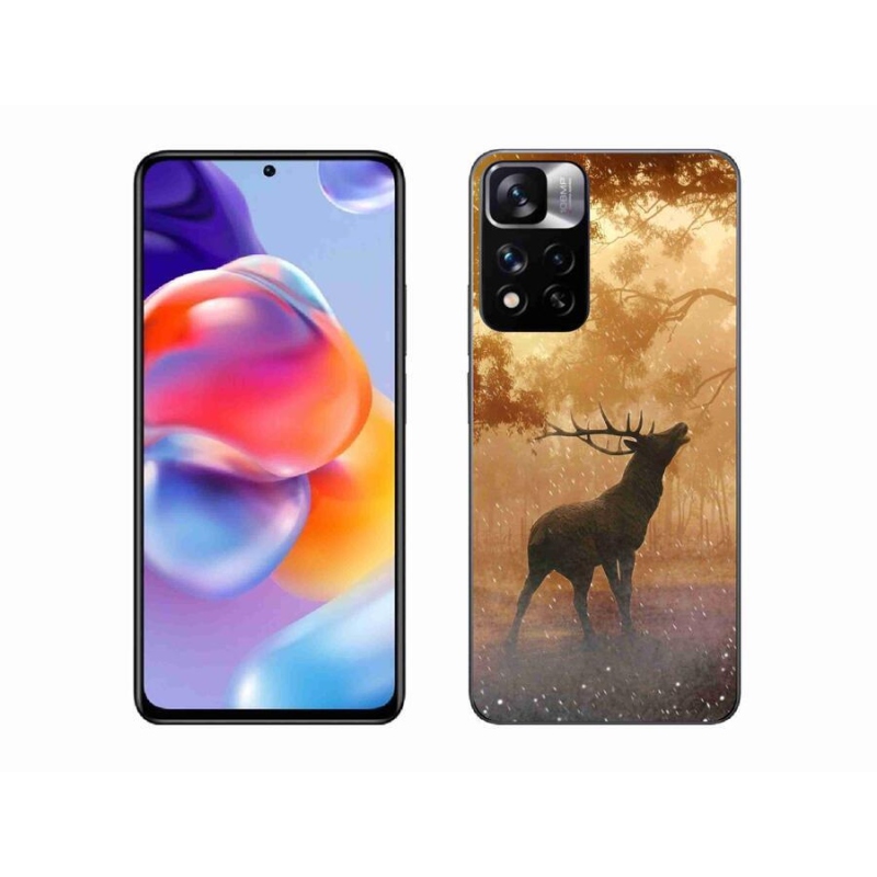 Zselés borítás mmCase a Xiaomi Redmi Note 11 Pro+ 5G számára - szarvas a vadászaton