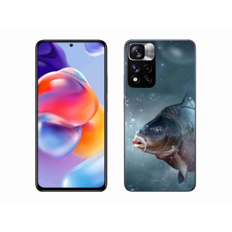 Gél borítás mmCase a Xiaomi Redmi Note 11 Pro+ 5G számára - ponty és buborékok