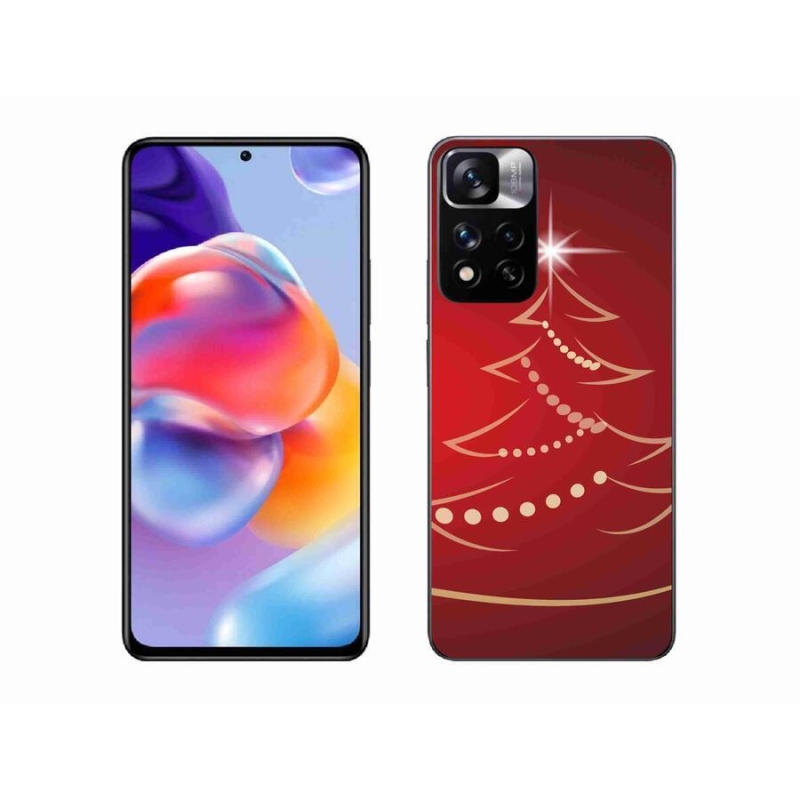 Gél borítás mmCase a Xiaomi Redmi Note 11 Pro+ 5G számára - karácsonyfa karikatúra