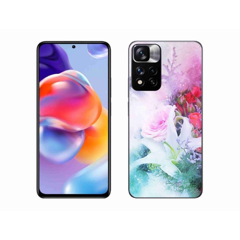 Gél borító mmCase a Xiaomi Redmi Note 11 Pro+ 5G - virágok 4