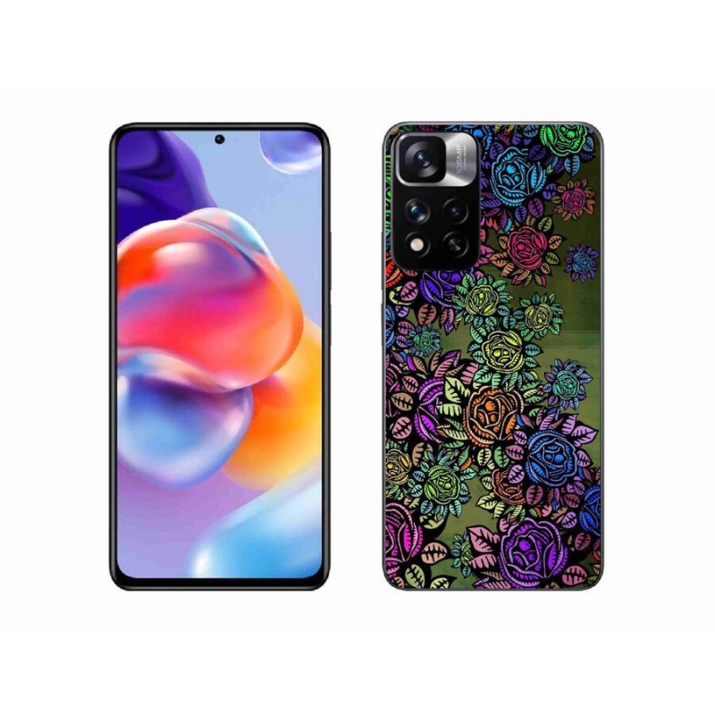 Gél borító mmCase a Xiaomi Redmi Note 11 Pro+ 5G - virágok 6