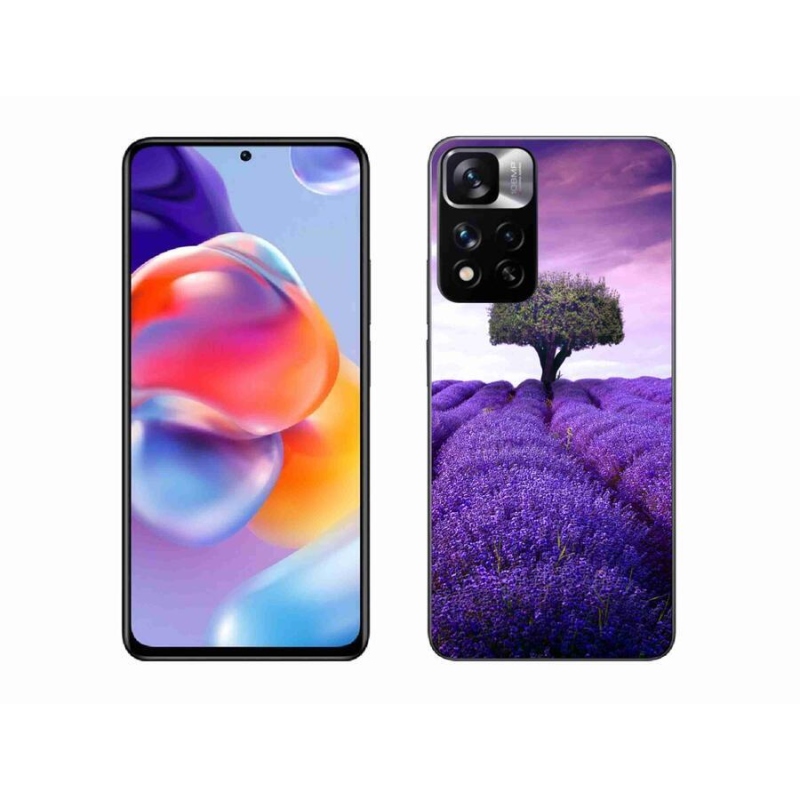 Gél borítás mmCase a Xiaomi Redmi Note 11 Pro+ 5G számára - levendula rét