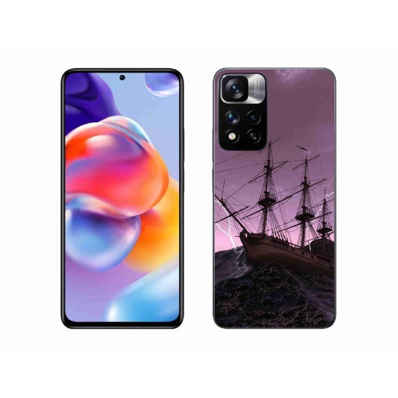 Gél borítás mmCase a Xiaomi Redmi Note 11 Pro+ 5G számára - hajó a viharban