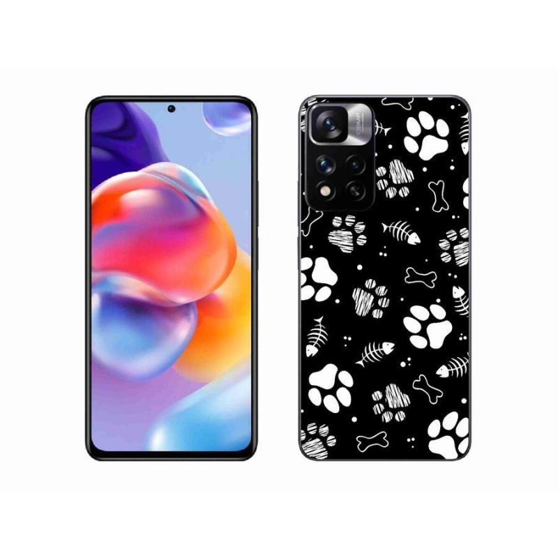 Gél borítás mmCase a Xiaomi Redmi Note 11 Pro+ 5G számára - kutyamancsok