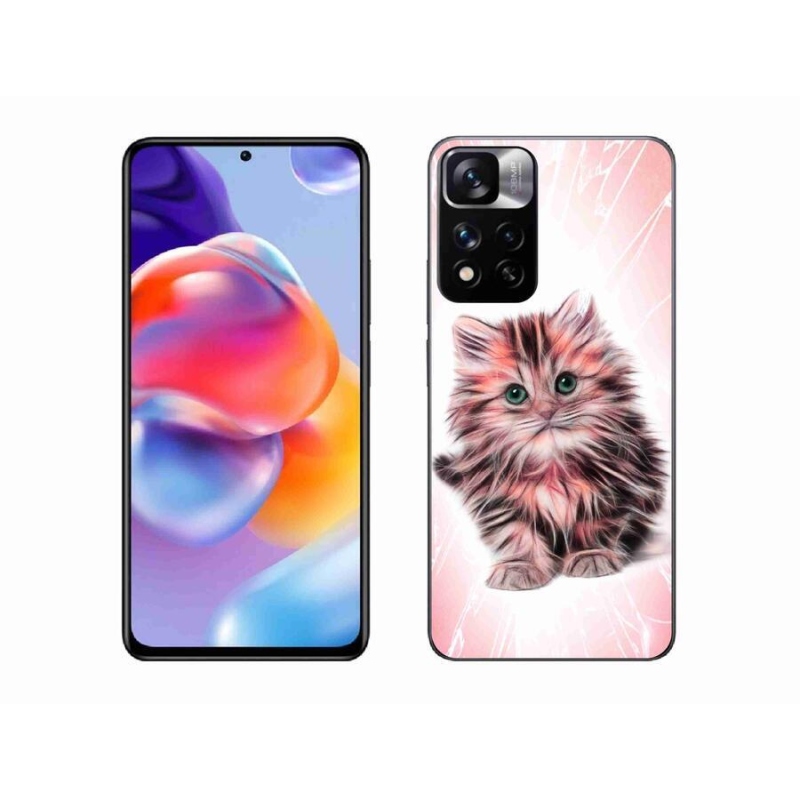 Gél borítás mmCase a Xiaomi Redmi Note 11 Pro+ 5G számára - aranyos cica