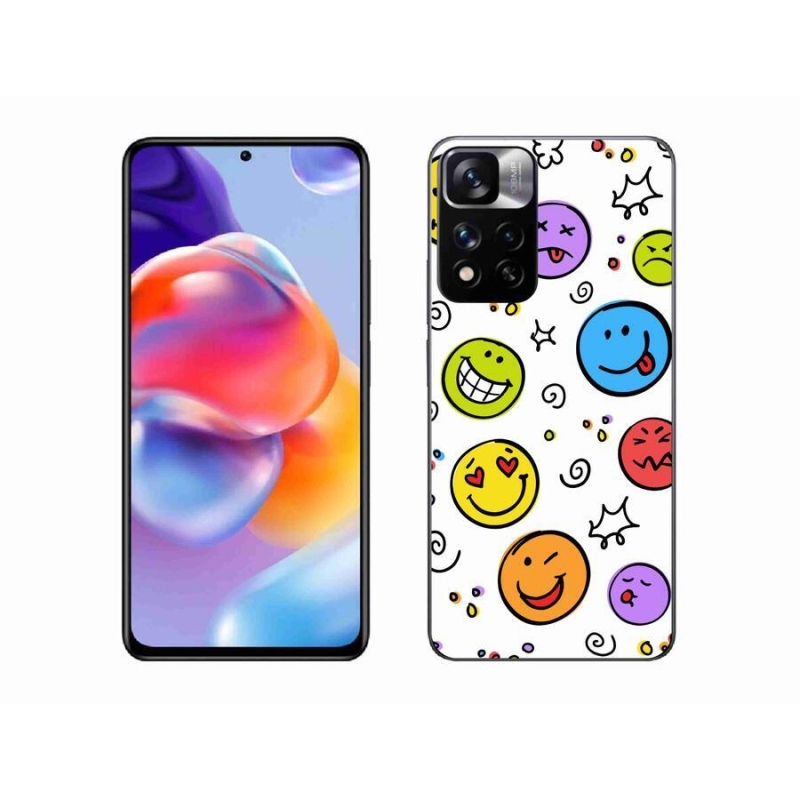 Gél borítás mmCase a Xiaomi Redmi Note 11 Pro+ 5G számára - smiley-k
