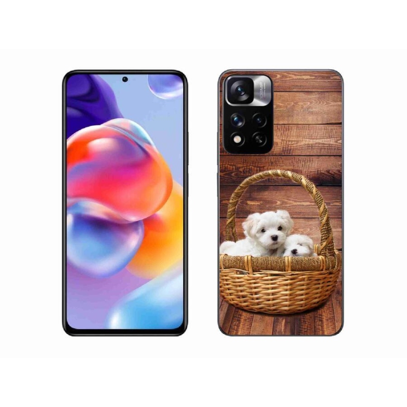 Gél borítás mmCase a Xiaomi Redmi Note 11 Pro+ 5G számára - kölyökkutyák
