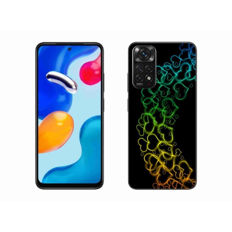 Gél borítás mmCase a Xiaomi Redmi Note 11S 4G-hez - színes szívek