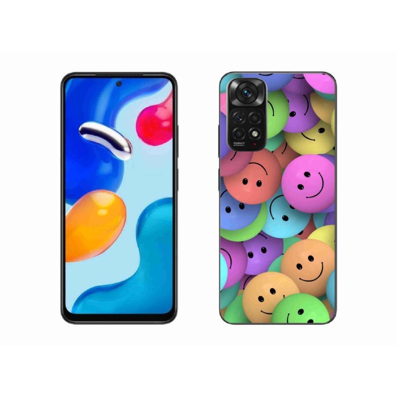 Gél borítás mmCase a Xiaomi Redmi Note 11S 4G-hez - színes smiley-kkal