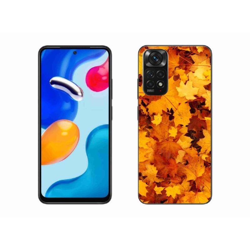 Gél borítás mmCase a Xiaomi Redmi Note 11S 4G-hez - juharlevelek
