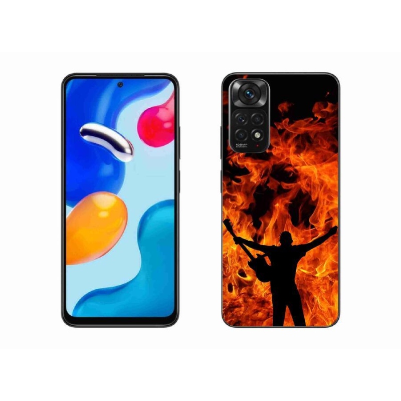 Gél borító mmCase a Xiaomi Redmi Note 11S 4G - zenész és tűz